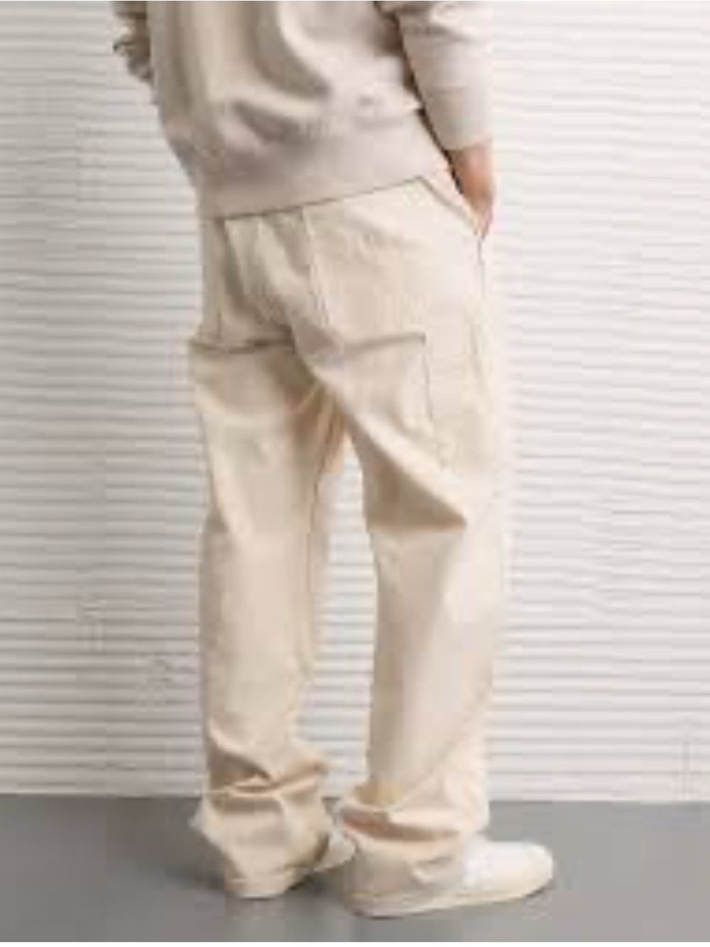 American Eagle Flex Carpenter Jeans -Cream Size-30/34 Minimalist Streetwear